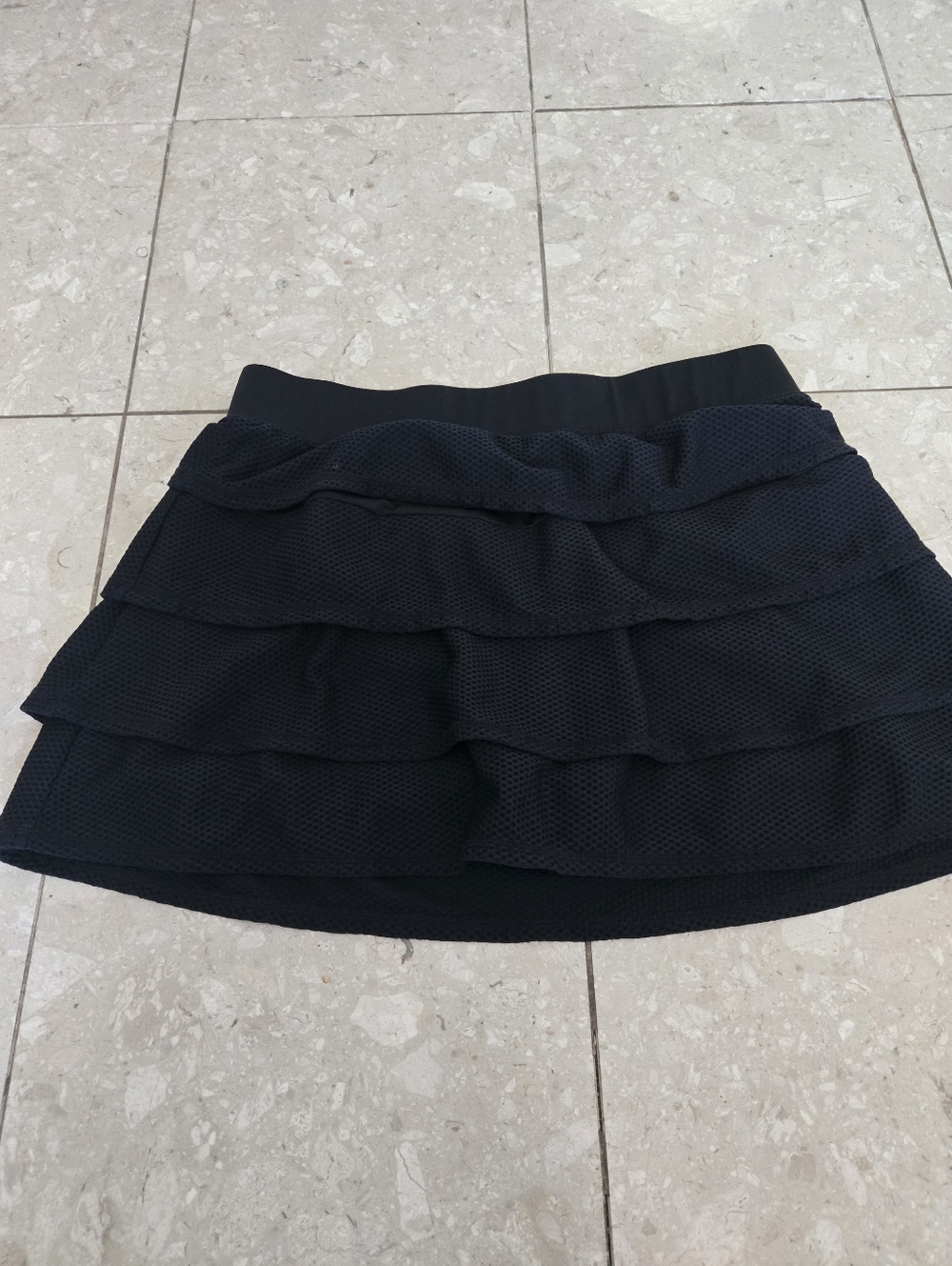 Kyodan Black Ruffle Skirt Skort - Medium - Golf, Tennis